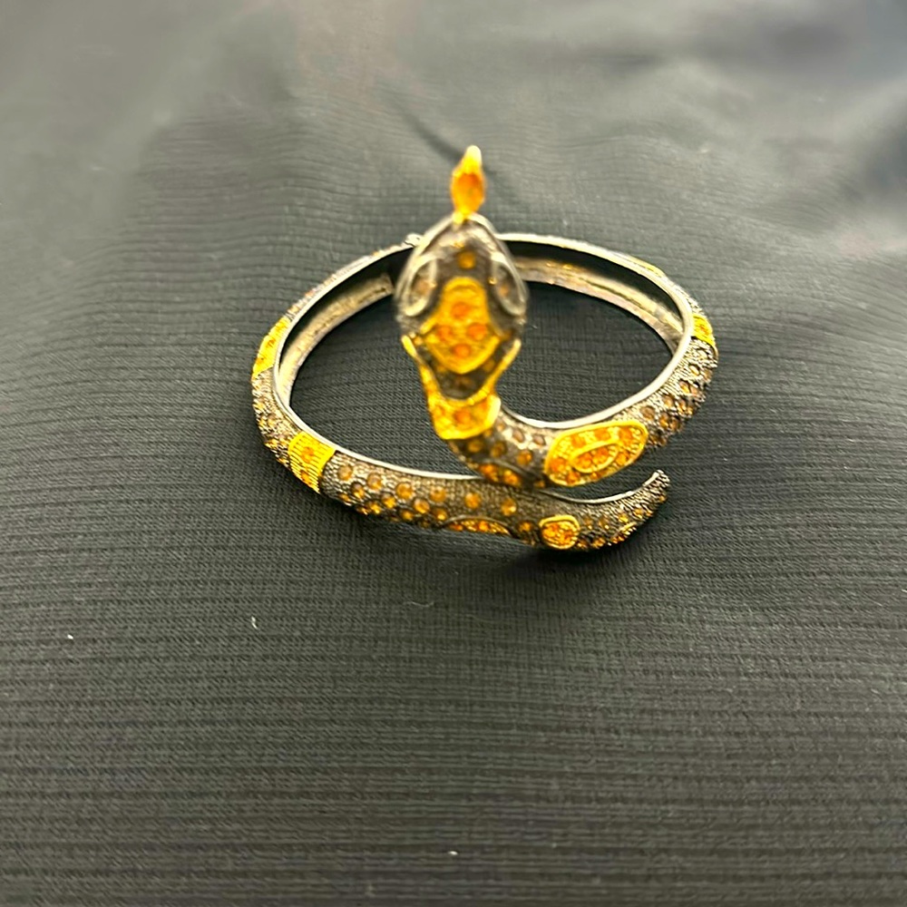 Python bracelet. It has a hinge for easy wearing